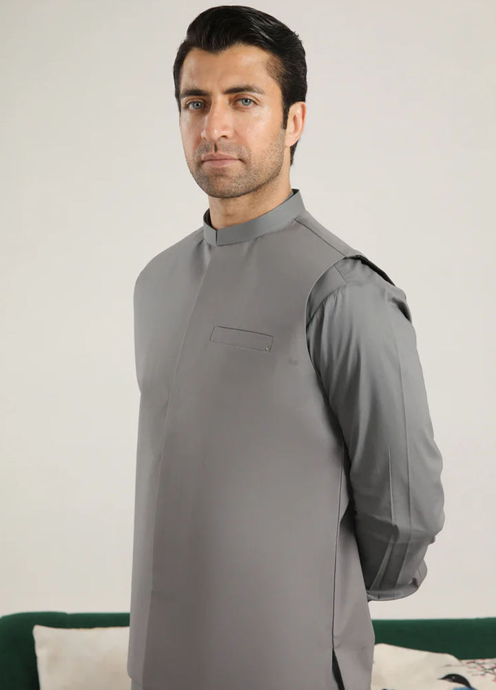 Muraqsh Plain Cotton 3 Piece Suit MUR-LGCKT