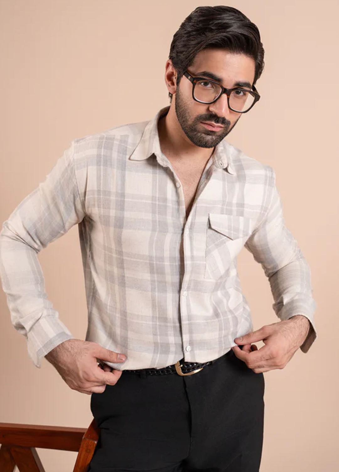 Muraqsh Plain Flannel Shirt ABD-OWFCS