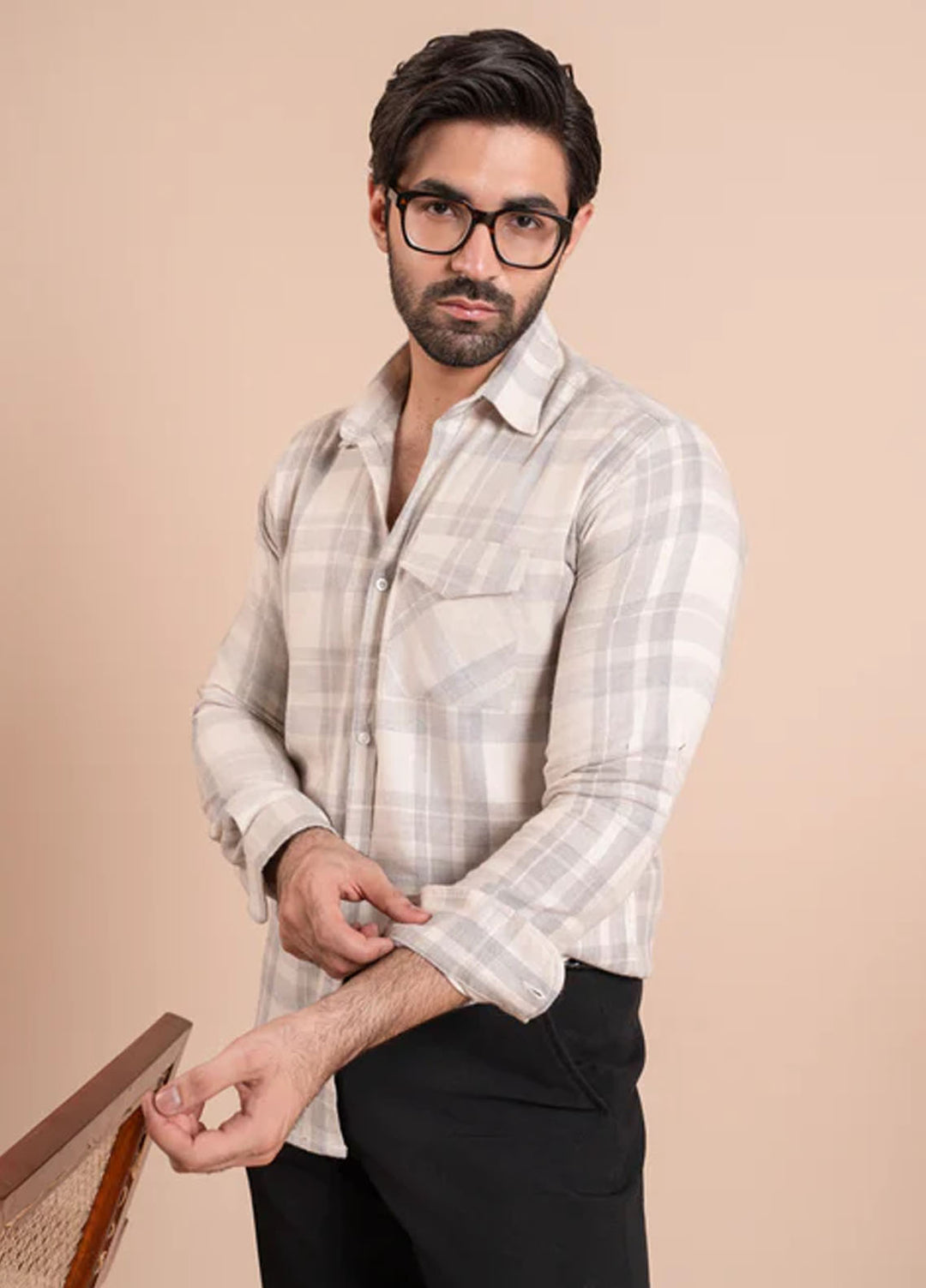 Muraqsh Plain Flannel Shirt ABD-OWFCS