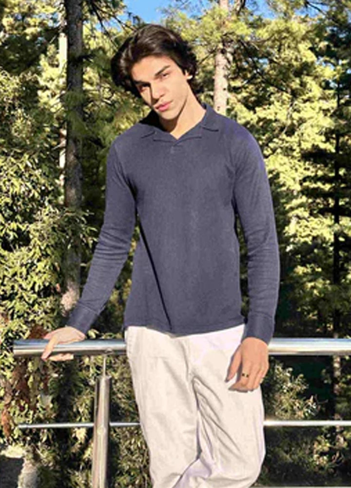 Muraqsh Textured  Button Down Knit Shirt ABD-NBDNRP-FS