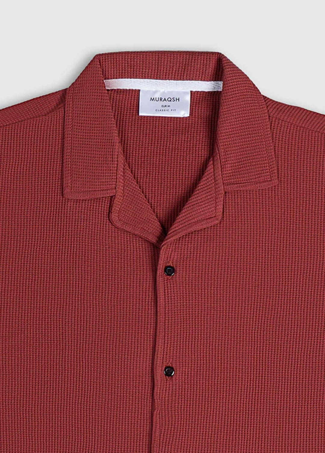 Muraqsh Textured  Button Down Knit Shirt ABD-RWTRBD-FS