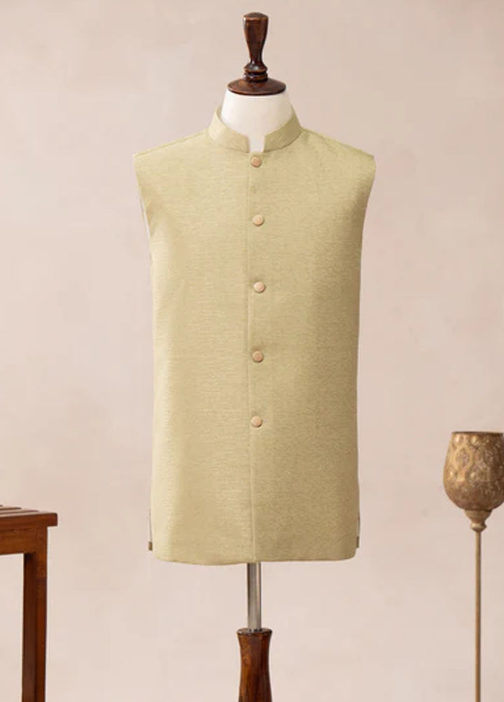 Muraqsh Textured Jamawar Waistcoat ABD-BWKTW0-WC