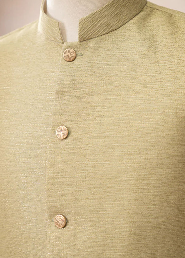 Muraqsh Textured Jamawar Waistcoat ABD-BWKTW0-WC