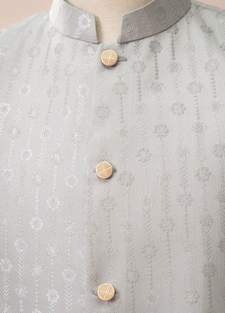 Muraqsh Textured Jamawar Waistcoat ABD-BWKTW2-WC