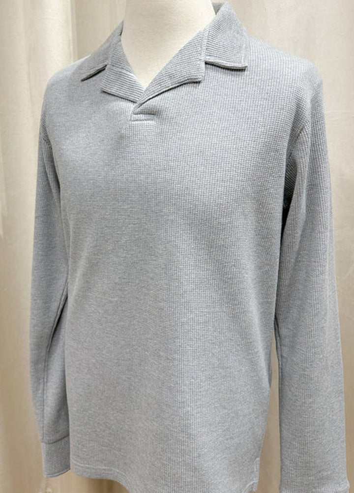 Muraqsh Textured  Revere Polo Knit Shirt ABD-LGWTRP-FS