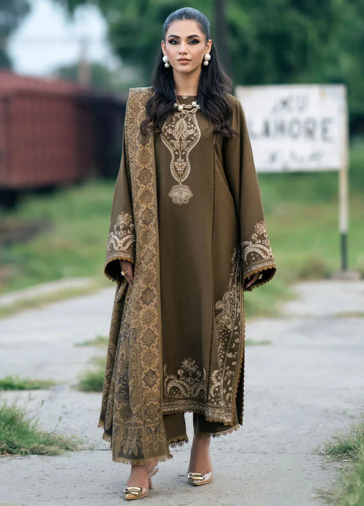 Musafir by Izel Embroidered Wool Suits Unstitched 2 Piece IZL24MF Aangen - Winter Collection