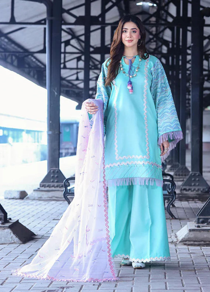 Musafir By Surmai Embroidered Lawn Suits Unstitched 3 Piece SUR23M ELSA - Premium Collection