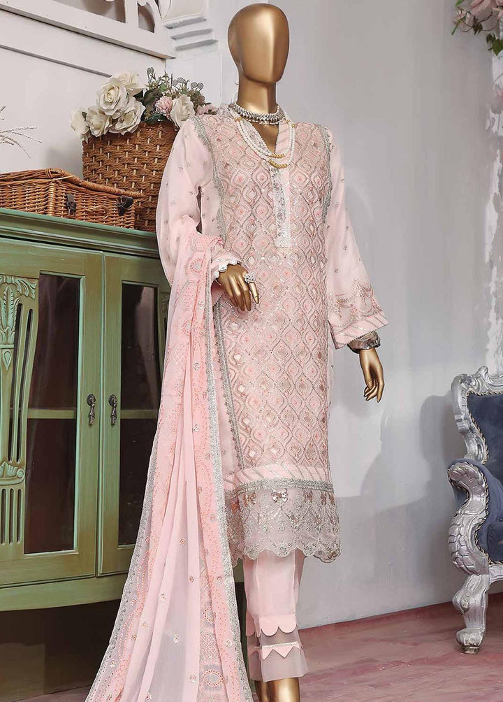 Muse By HZ Textiles Embroidered Organza Suits Unstitched 3 Piece HZ22M 02 Hayal - Luxury Collection