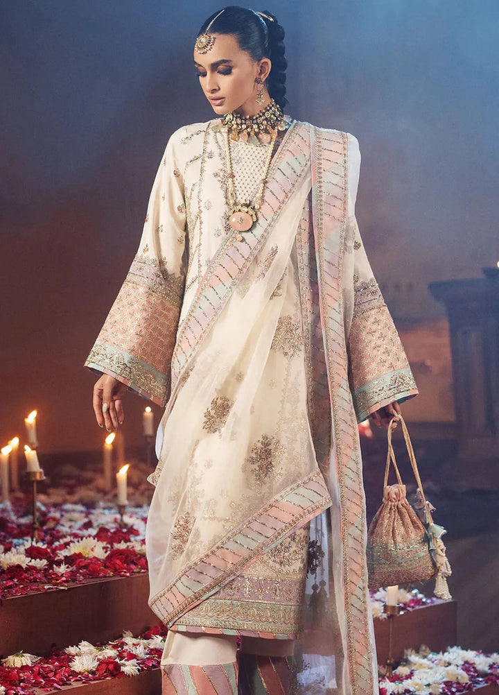 Mushk by AJR Couture Embroidered Suit Unstitched 3 Piece AJR25M Chandni - Formals Collection