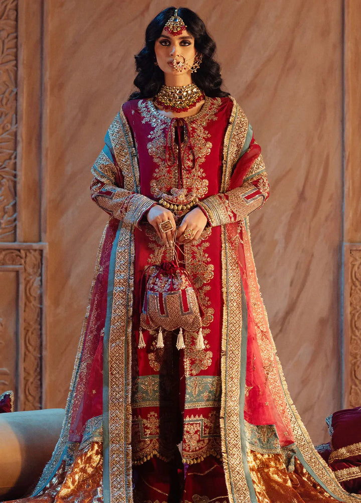 Mushk by AJR Couture Embroidered Suit Unstitched 3 Piece AJR25M Rehar - Formals Collection
