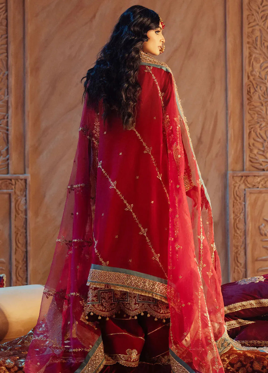 Mushk by AJR Couture Embroidered Suit Unstitched 3 Piece AJR25M Rehar - Formals Collection