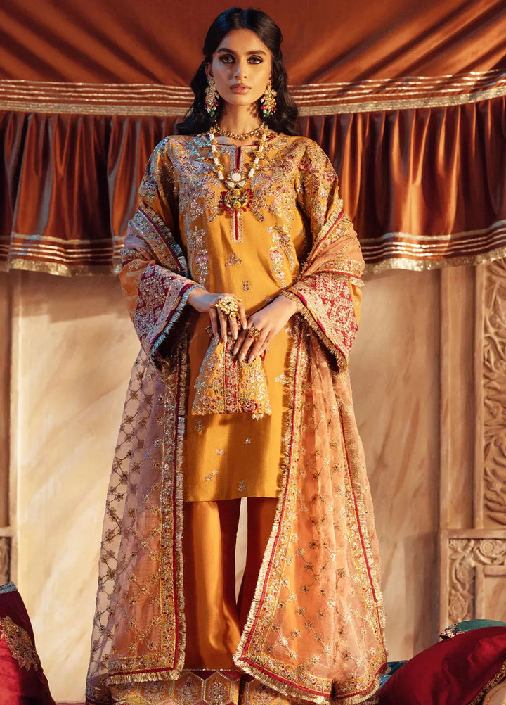 Mushk by AJR Couture Embroidered Suit Unstitched 3 Piece AJR25M Zareen - Formals Collection