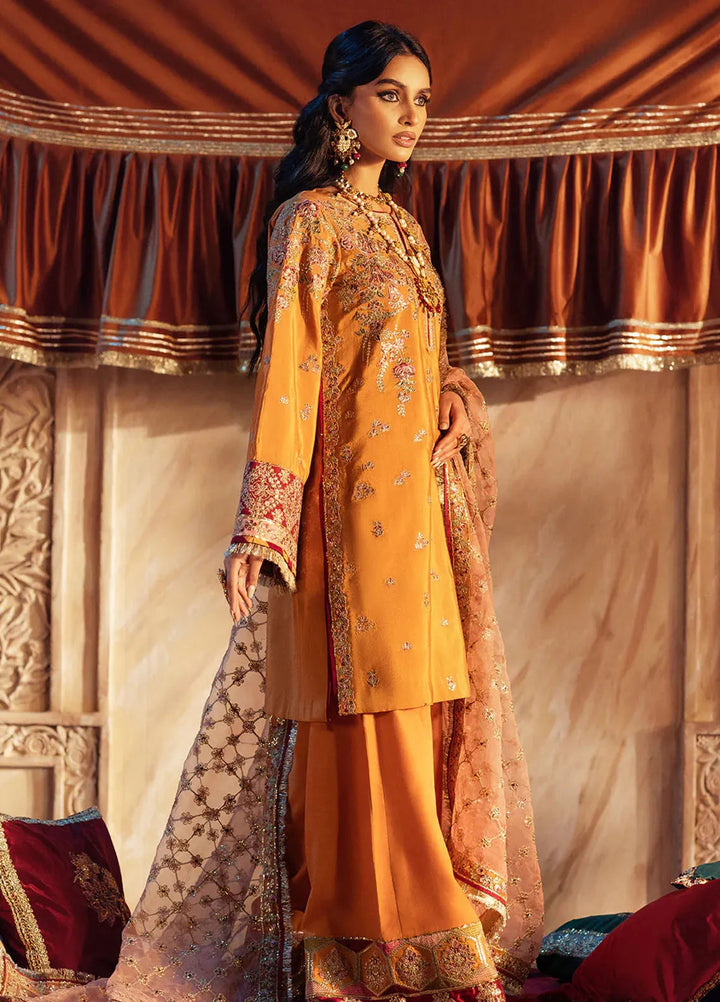 Mushk by AJR Couture Embroidered Suit Unstitched 3 Piece AJR25M Zareen - Formals Collection