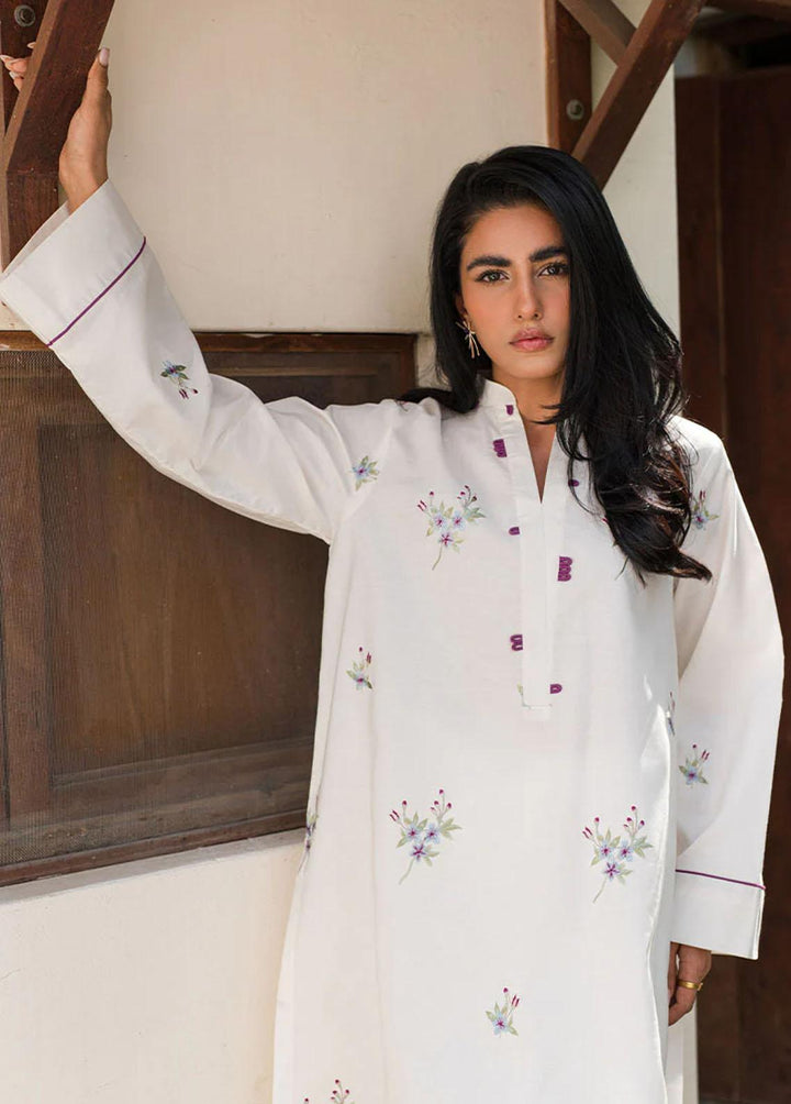 Mushq Pret Embroidered Cotton 2 Piece Suit MPBEM230103 Poppy Pop