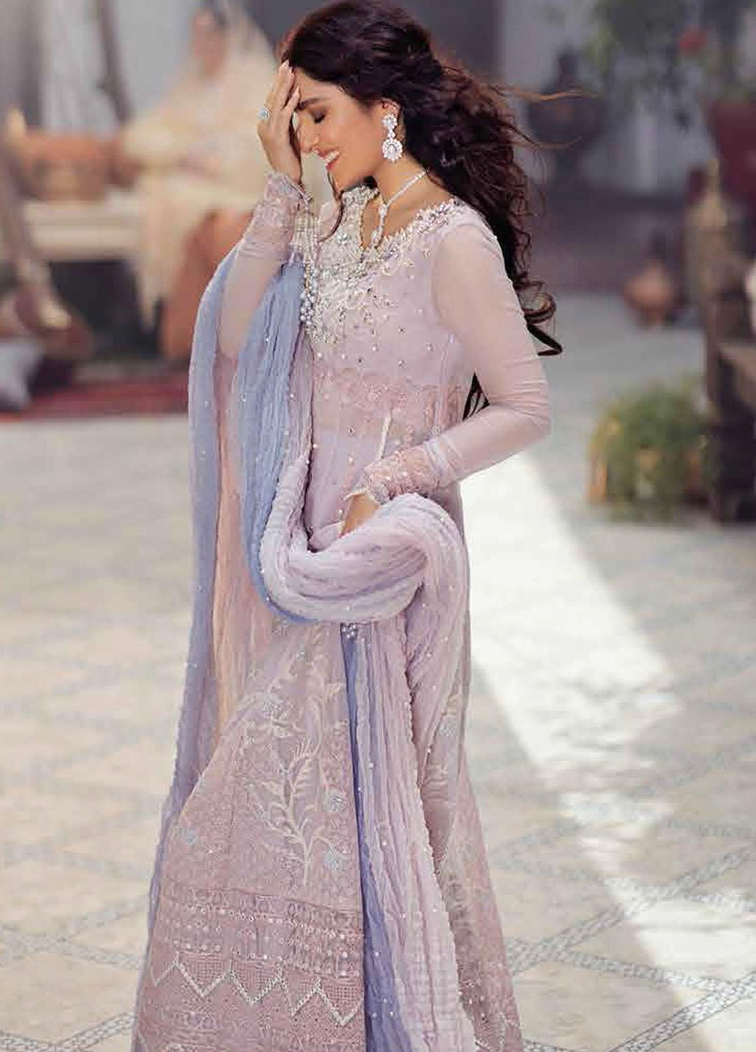 Mushq Chikankari Cotton Net Suits Unstitched 3 Piece MFC21-05 KULSUM - Festive Collection
