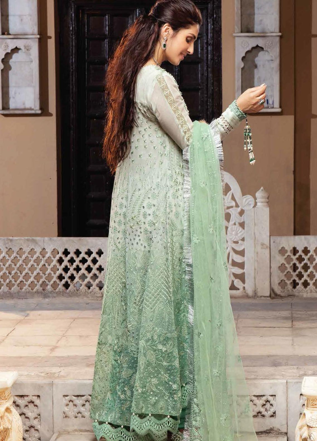 Mushq Chikankari Cotton Net Suits Unstitched 3 Piece MFC21-06 GAUHAR - Festive Collection
