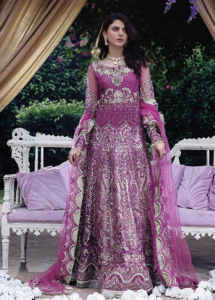 Dhee Rani By Mushq Embroidered Net Suits Unstitched 3 Piece MQ21WD TDL21-03 Maha - Wedding Collection