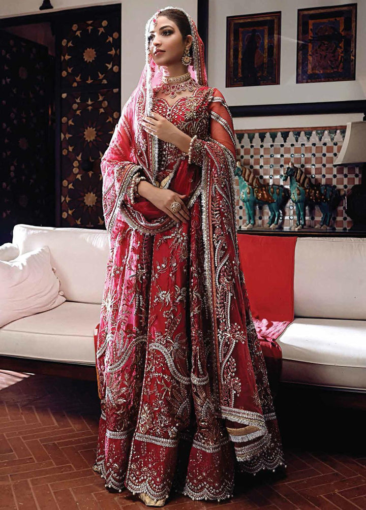 Dhee Rani By Mushq Embroidered Net Suits Unstitched 3 Piece MQ21WD TDL21-05 Dina - Wedding Collection