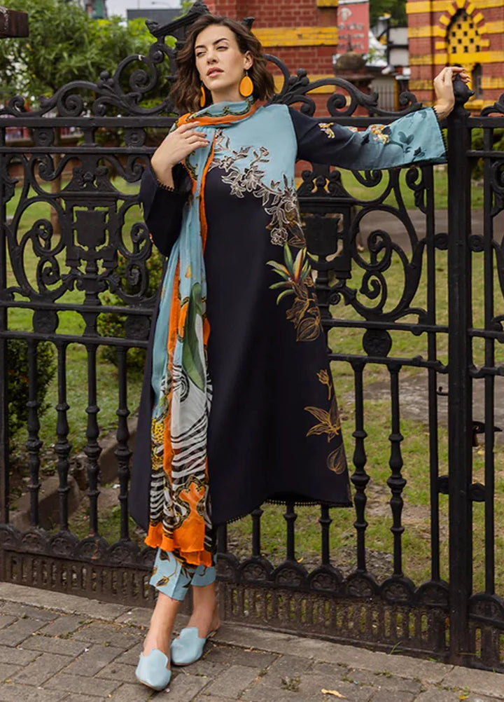 Mushq Embroidered Lawn Suits Unstitched 3 Piece MQ25LD D-10B Paula - Summer Collection