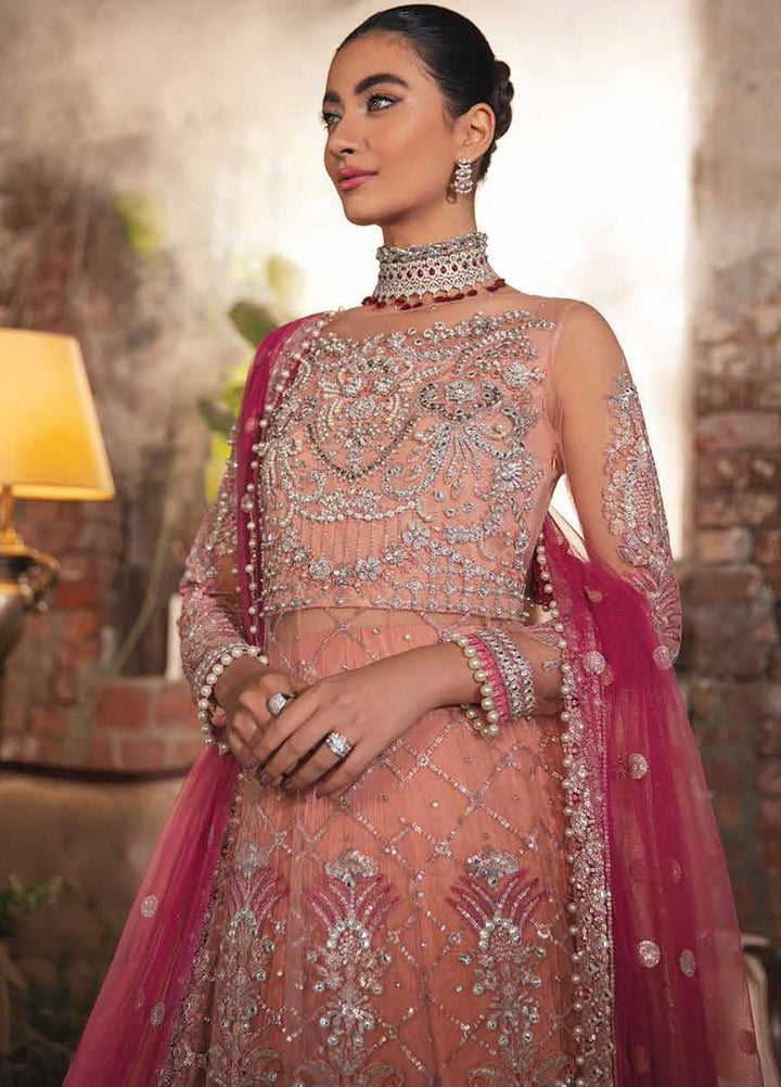 Mushq Embroidered Net Suits Unstitched 3 Piece MQ21EW TDL22-04 AALIYAH - Luxury Wedding Collection