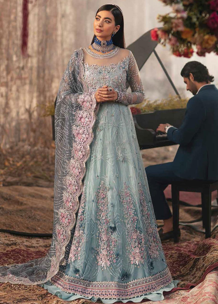 Mushq Embroidered Net Suits Unstitched 3 Piece MQ21EW TDL22-05 SAFEENA - Luxury Wedding Collection
