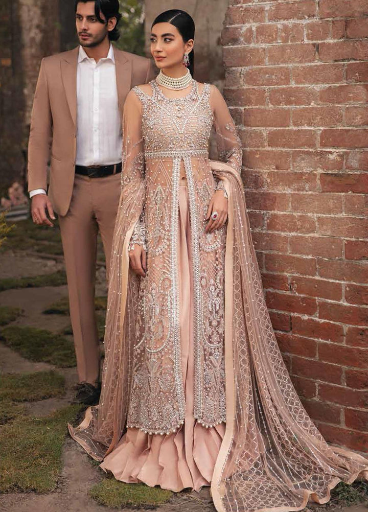 Mushq Embroidered Net Suits Unstitched 3 Piece MQ21EW TDL22-06 EIRA - Luxury Wedding Collection