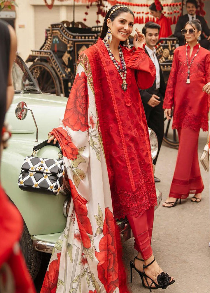 Mushq Embroidered Lawn Suits Unstitched 3 Piece MQ22FDV MSL22-04 VALENTINA - Luxury Summer Collection