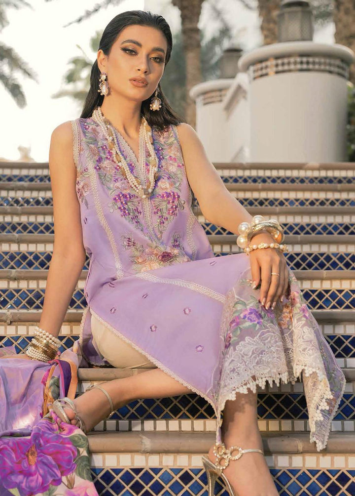 Hemline By Mushq Embroidered Lawn Suits Unstitched 3 Piece MQ22SS HM22-03A Amethyst - Spring / Summer Collection