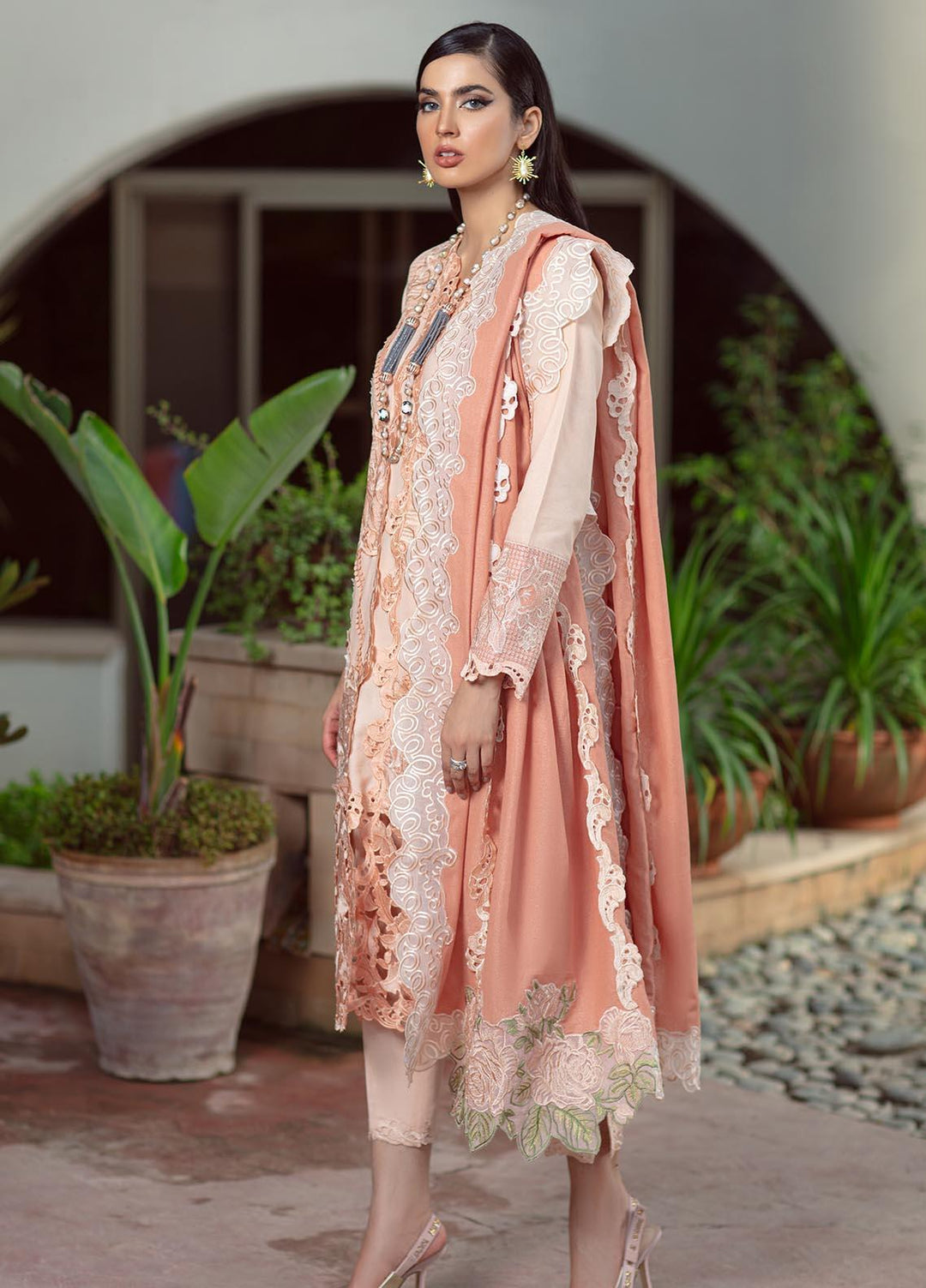 Mushq Embroidered Karandi Pret 3 Piece Suit MWP-08 Daphne