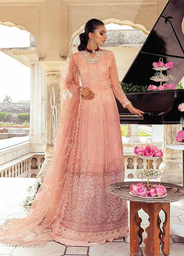 Mushq Embroidered Chiffon Suits Unstitched 3 Piece MQ21TK SDL21-01 KESAR - Luxury Collection