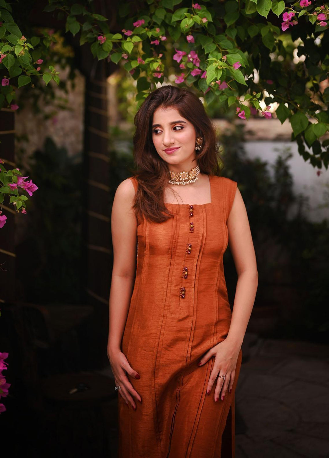 Muzains Luxury Pret  Raw Silk 2 Piece Dress MUZ22E MP-3057