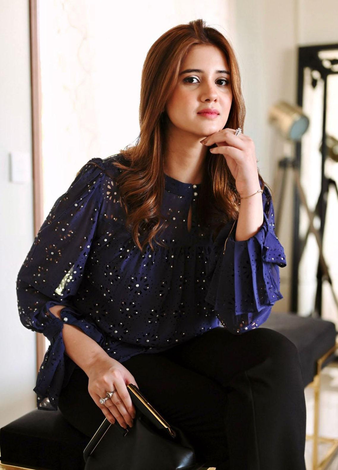 Muzains Pret  Georgette Tops MU22W MW-001