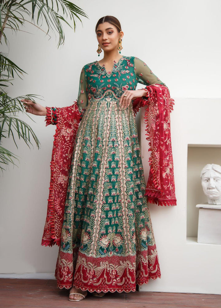 Myra By Suveez Embroidered Net Suits Unstitched 3 Piece SZ22MR Maya - Premium Collection