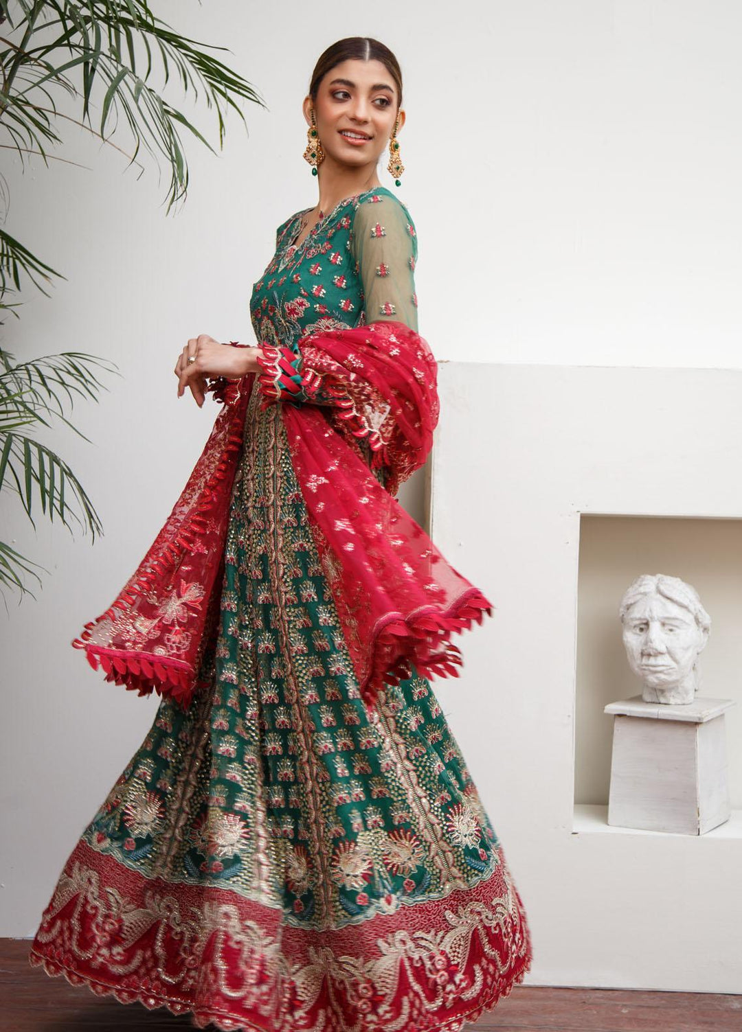 Myra By Suveez Embroidered Net Suits Unstitched 3 Piece SZ22MR Maya - Premium Collection