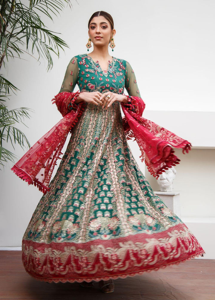 Myra By Suveez Embroidered Net Suits Unstitched 3 Piece SZ22MR Maya - Premium Collection