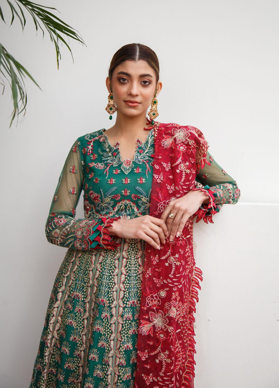 Myra By Suveez Embroidered Net Suits Unstitched 3 Piece SZ22MR Maya - Premium Collection