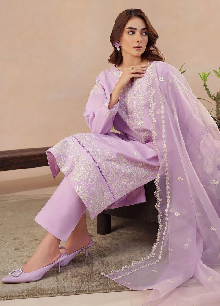 Mystic Motifs By Hana Pret Embroidered Cotton 3 Piece Suit Elif