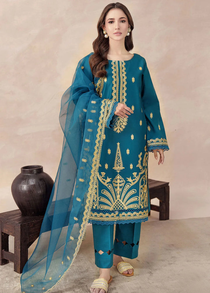 Mystic Motifs By Hana Pret Embroidered Cotton 3 Piece Suit Esra