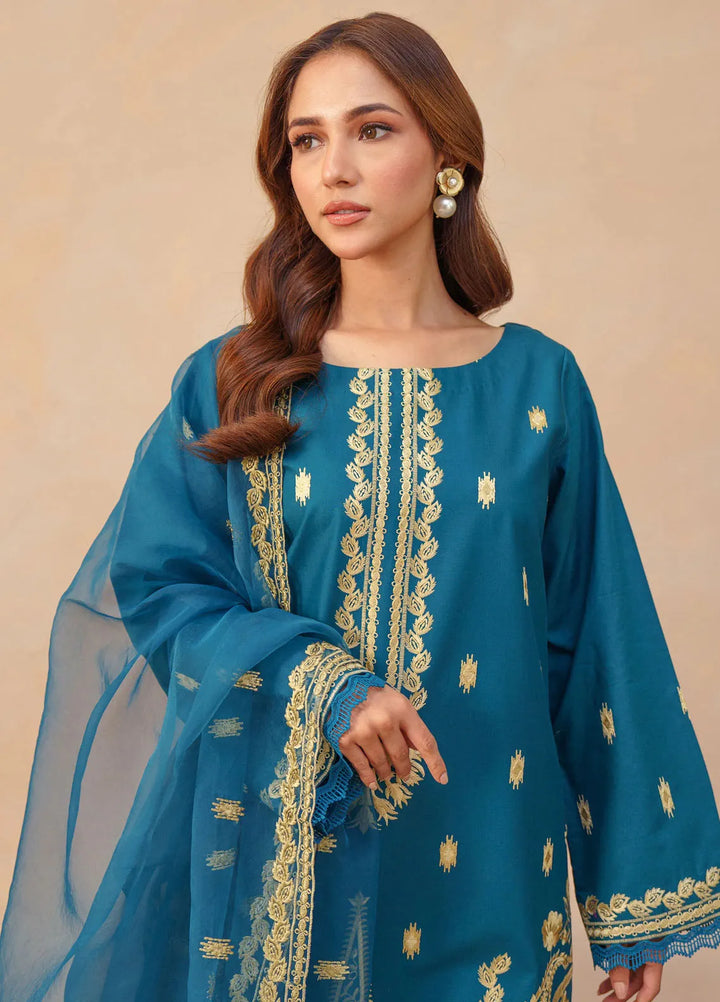 Mystic Motifs By Hana Pret Embroidered Cotton 3 Piece Suit Esra