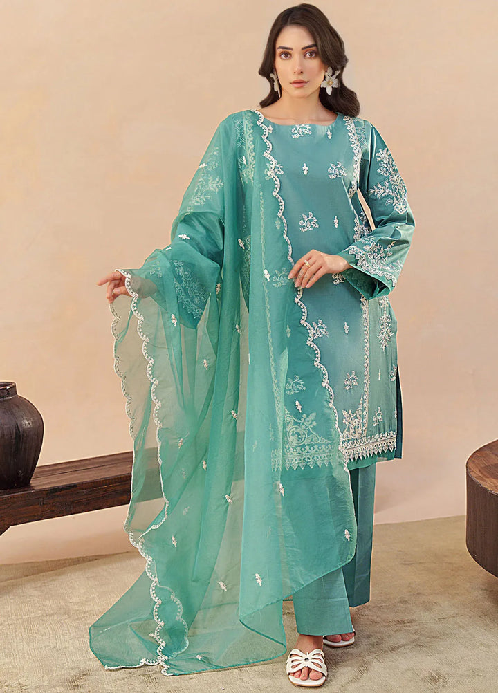 Mystic Motifs By Hana Pret Embroidered Cotton 3 Piece Suit Guzel