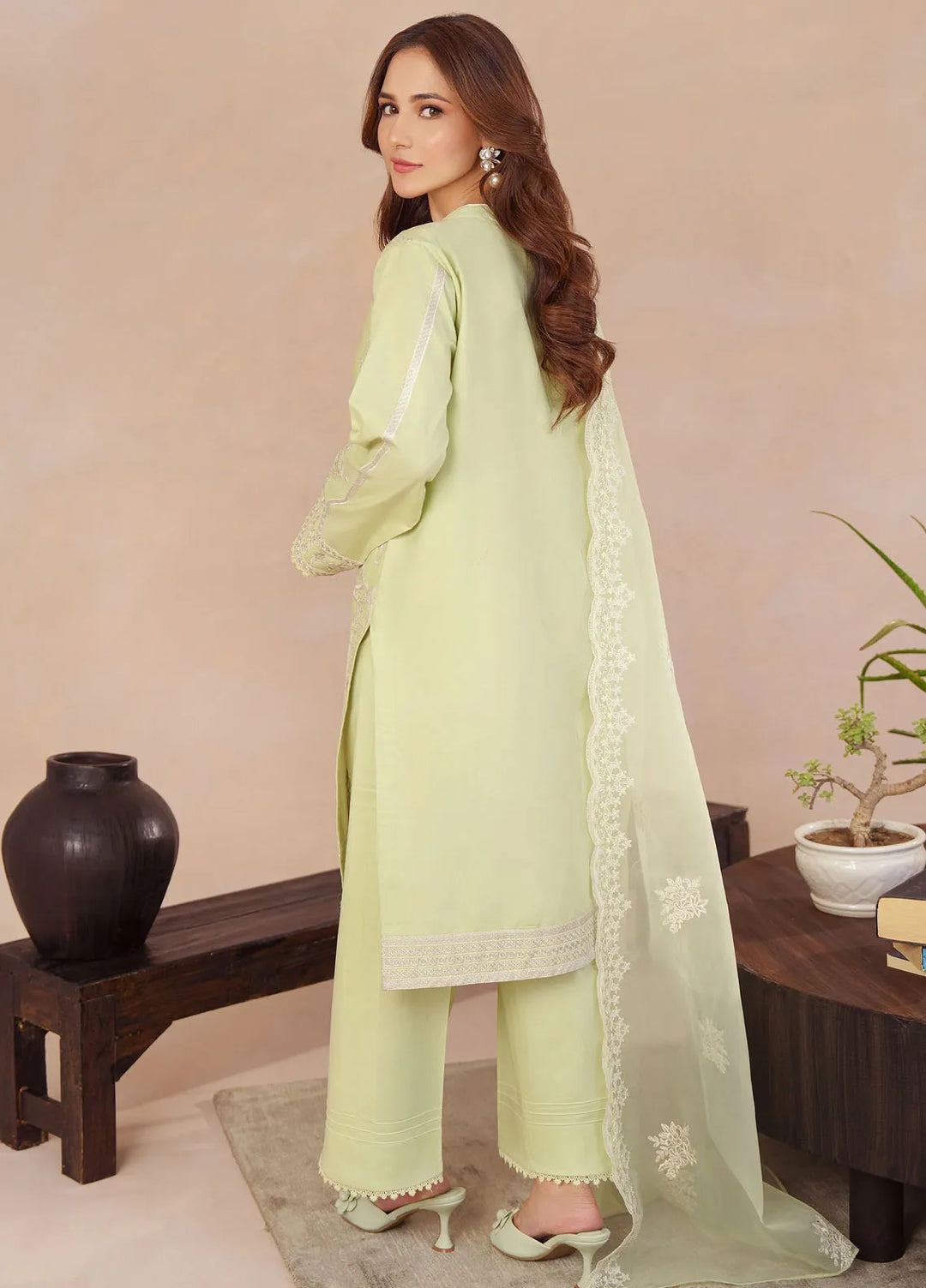 Mystic Motifs By Hana Pret Embroidered Cotton 3 Piece Suit Lale