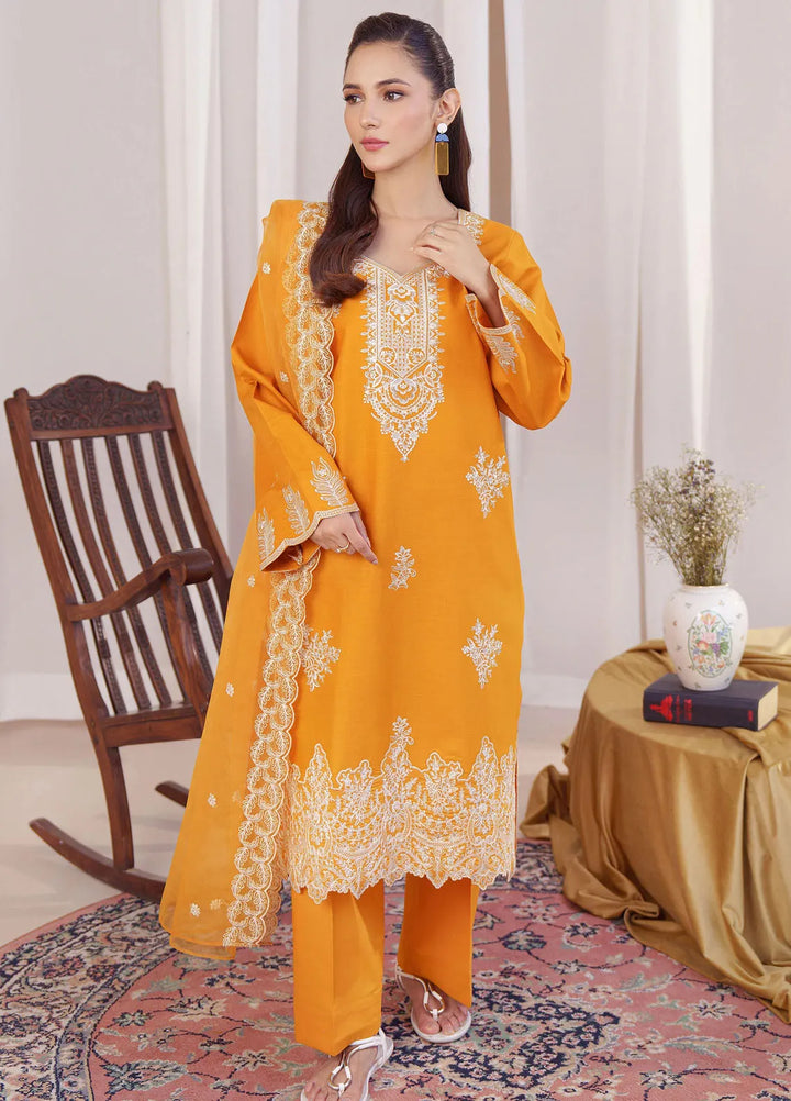 Mystic Motifs By Hana Pret Embroidered Cotton 3 Piece Suit Zumra