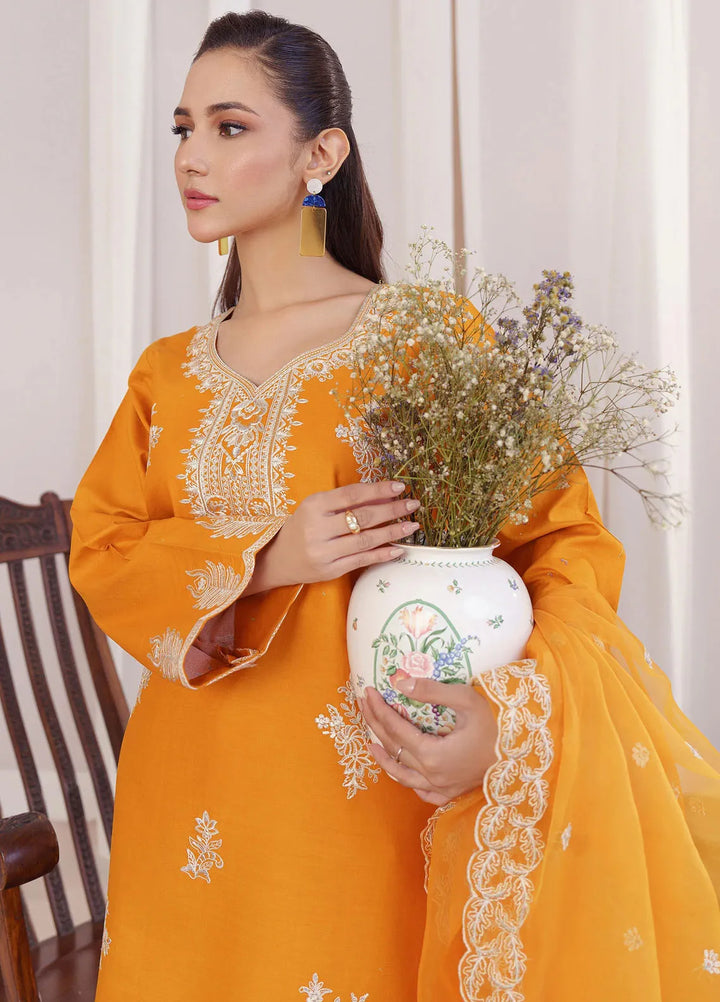 Mystic Motifs By Hana Pret Embroidered Cotton 3 Piece Suit Zumra