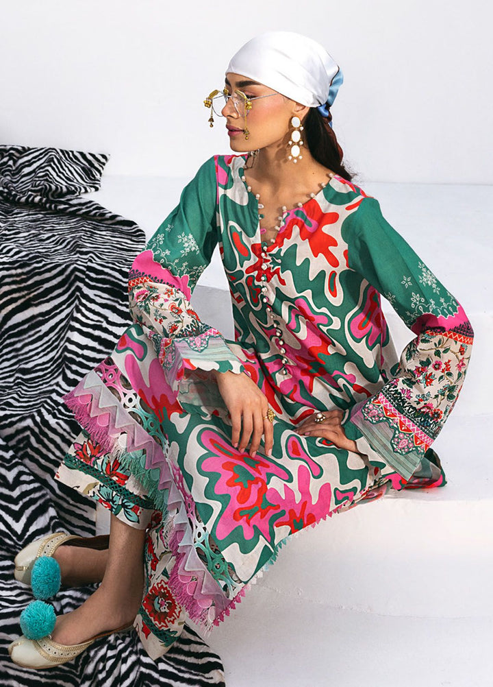 N Girl by Nureh Printed Lawn Suits Unstitched 2 Piece NU24NG NGL-10 - Summer Collection