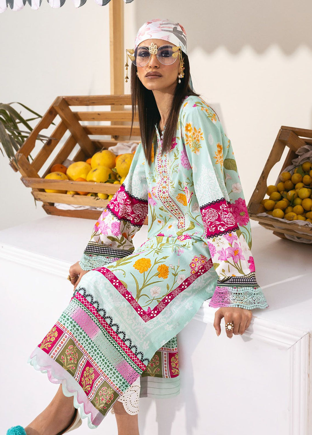 N Girl by Nureh Printed Lawn  Unstitched Kurti NU24NG NGL-04 - Summer Collection