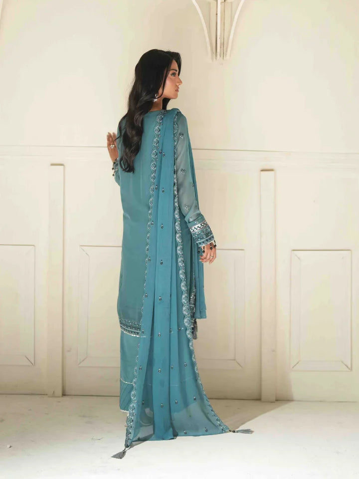 Salitex Unstitched Embroidered Chiffon 3 Piece Suit SUNS8CH514 Festive Collection