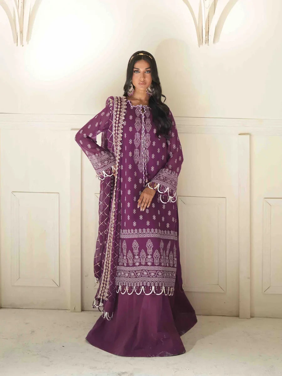 Salitex Unstitched Embroidered Chiffon 3 Piece Suit SUNS8CH507 Festive Collection