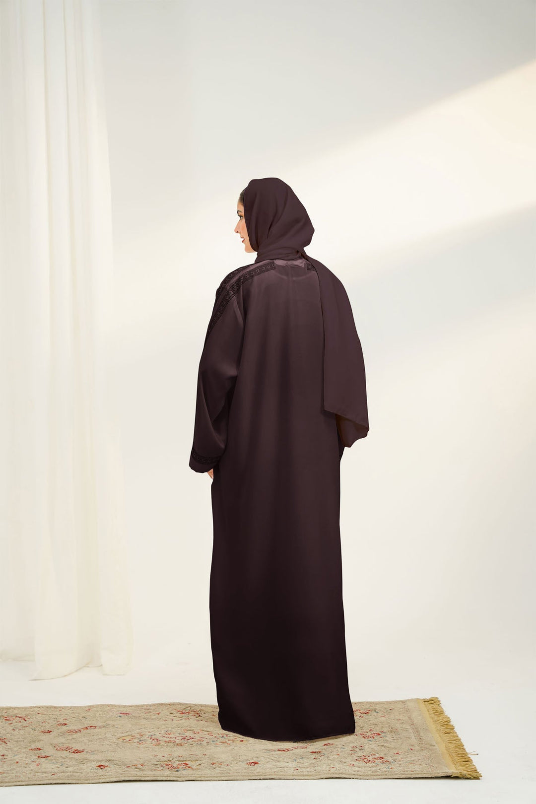 Divinely Crafted Abaya Casual Crepe 1 Piece Naddah Abaya | Buttoned Up
