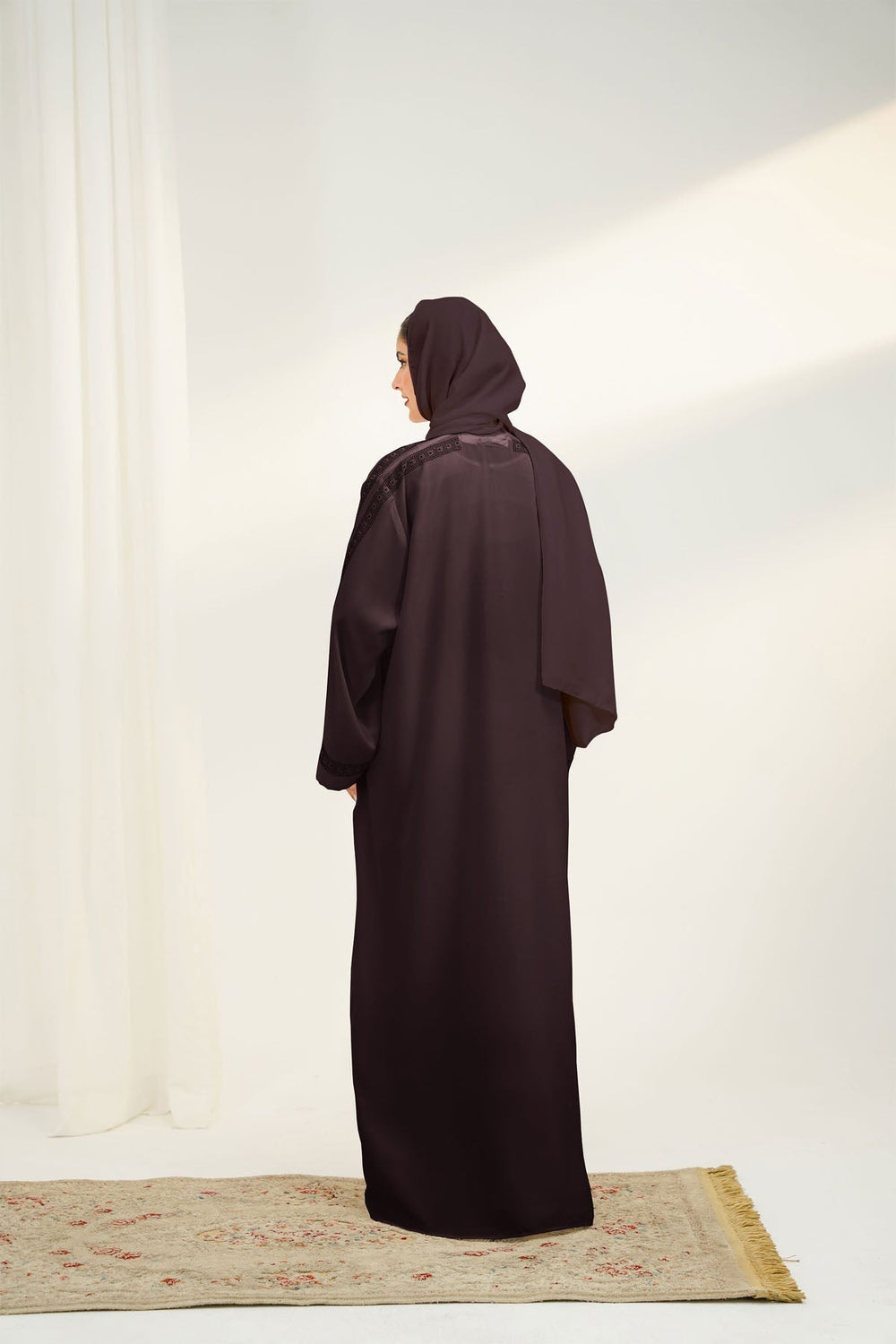 Divinely Crafted Abaya Casual Crepe 1 Piece Naddah Abaya | Buttoned Up