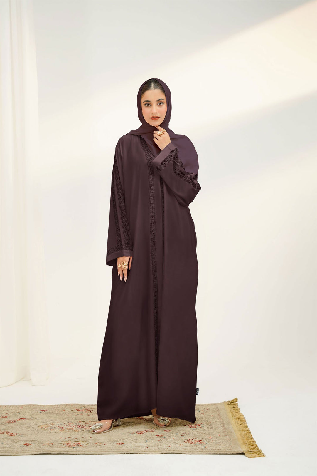 Divinely Crafted Abaya Casual Crepe 1 Piece Naddah Abaya | Buttoned Up